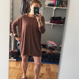 Piko brown tunic top, S